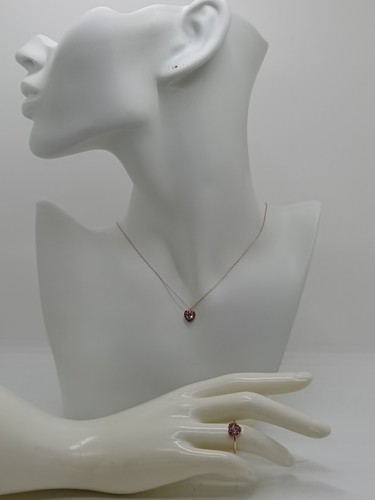 Parure collana anello cuore - collana, e