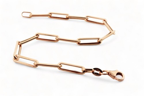 Bracciale catena oro rosa - a,