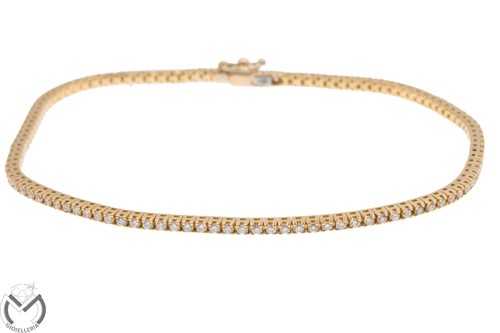 Bracciale tennis oro rosa - oro,