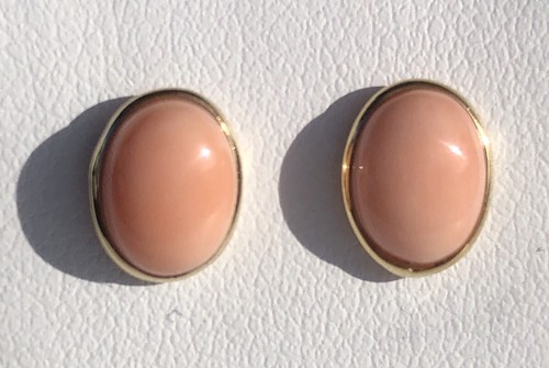 Orecchini ovalini corallo - ovalini,