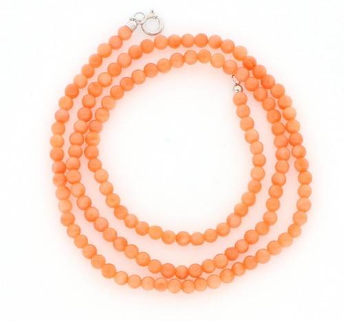 Collana con corallo rosa - , e