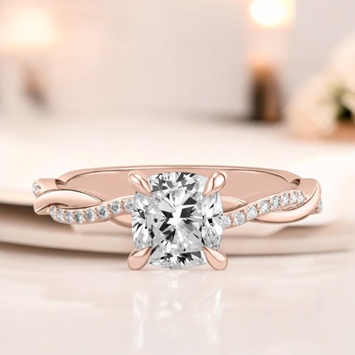 Anello oro rosa kt con - kt,