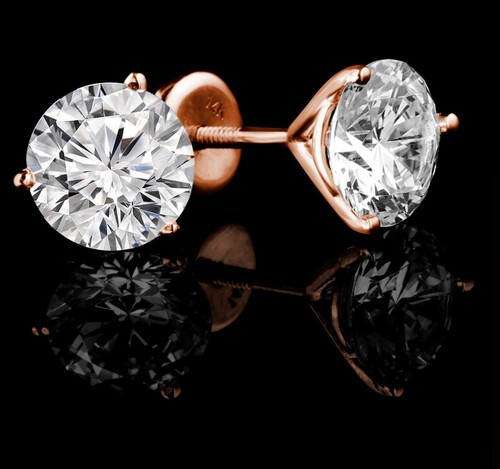 Orecchini oro rosa kt - rosa,