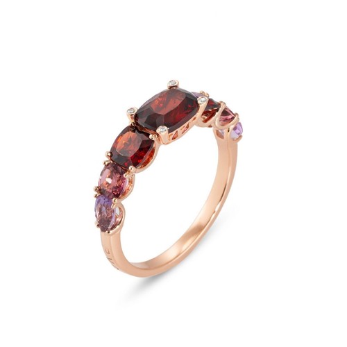 Anello oro rosa kt - in, con