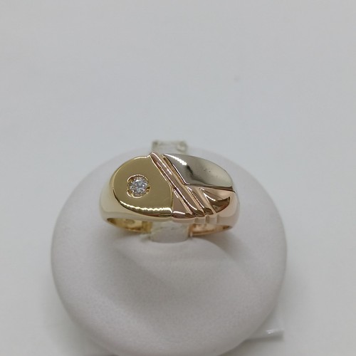 Anello uomo oro giallo - in,